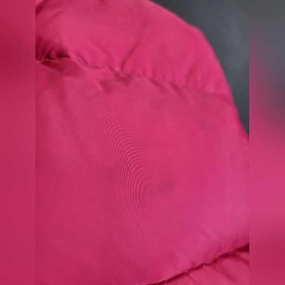 Vintage LL Bean Puffer Vest 90s Pink Wide Channel Snap Closure No Size - Picture 7 of 16